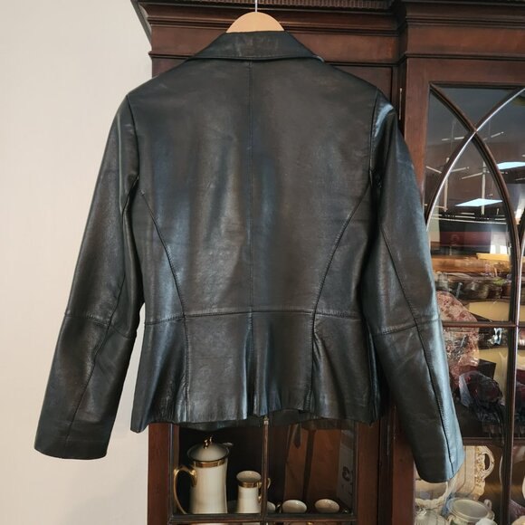 Black Leather Jacket // Size M // Anonymous by John Carlisle // EUC - Picture 2 of 9